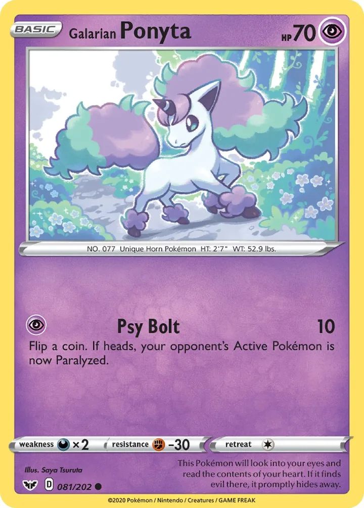 Galarian Ponyta, Sword & Shield 081/202