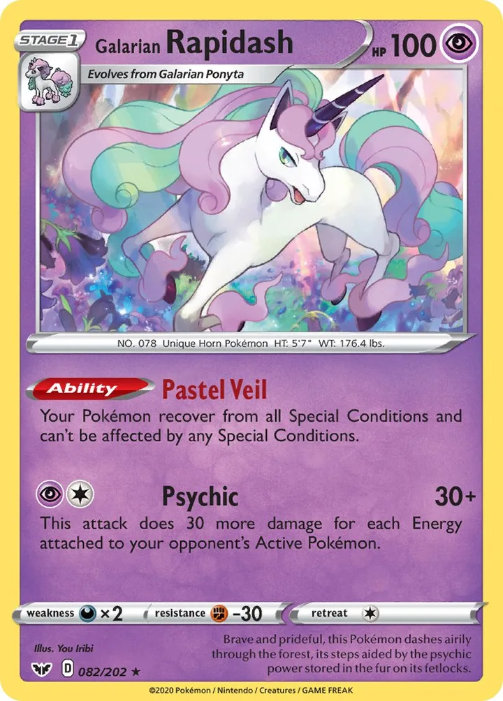 Galarian Rapidash, Sword & Shield 082/202