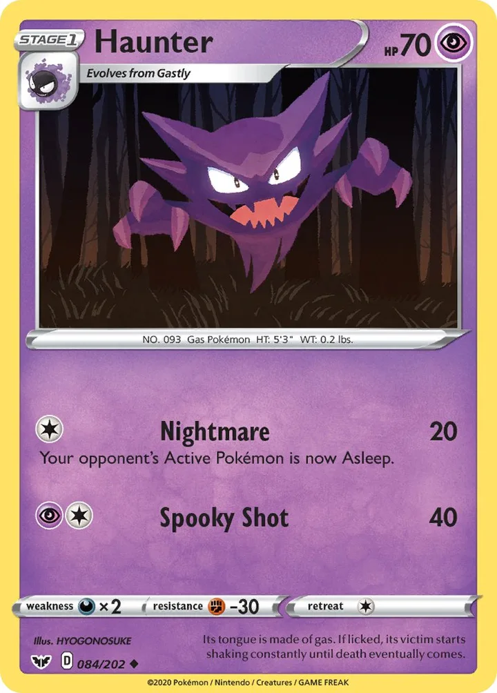 Haunter, Sword & Shield 084/202