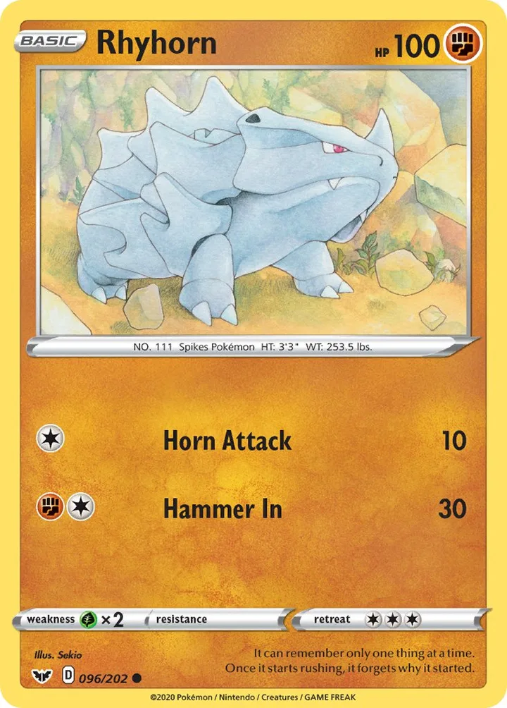 Rhyhorn, Sword & Shield 096/202
