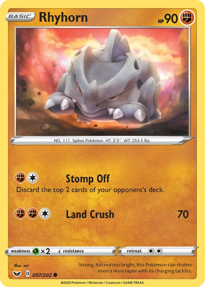 Rhyhorn, Sword & Shield 097/202