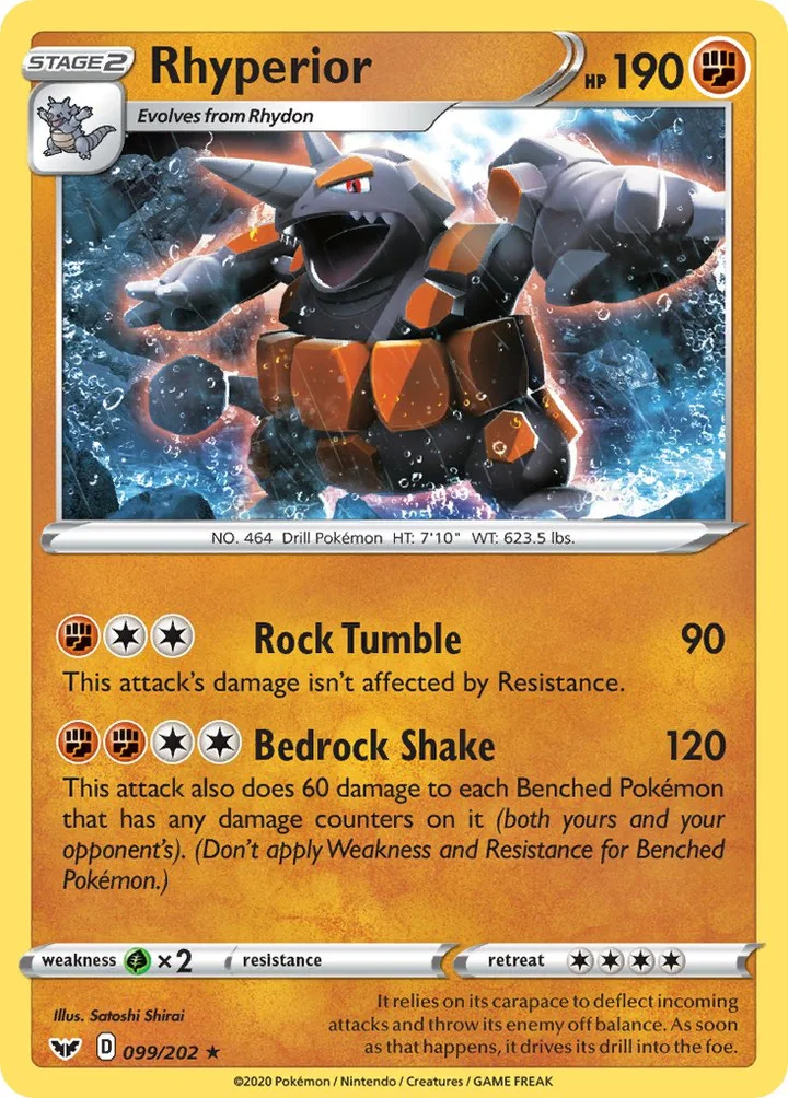Rhyperior, Sword & Shield 099/202