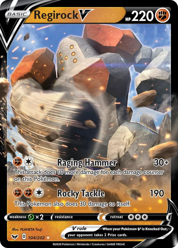 Regirock V, Sword & Shield 104/202