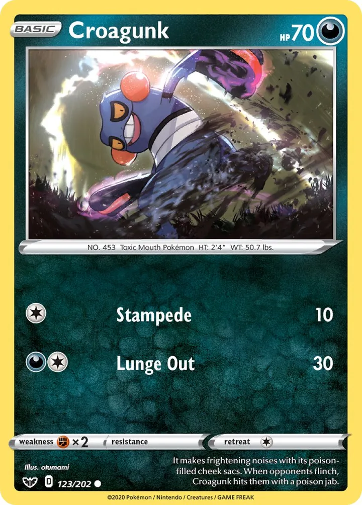 Croagunk, Sword & Shield 123/202