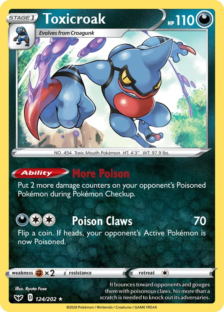 Toxicroak, Sword & Shield 124/202