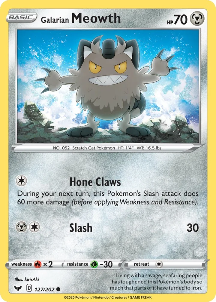 Galarian Meowth, Sword & Shield 127/202