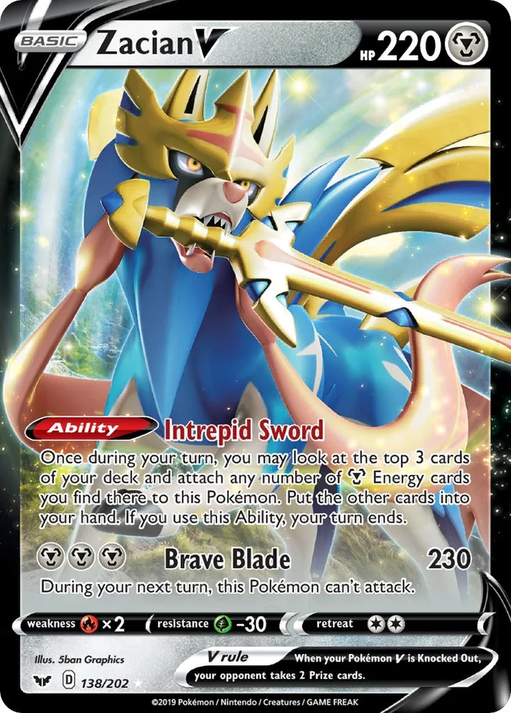 Zacian V, Sword & Shield 138/202