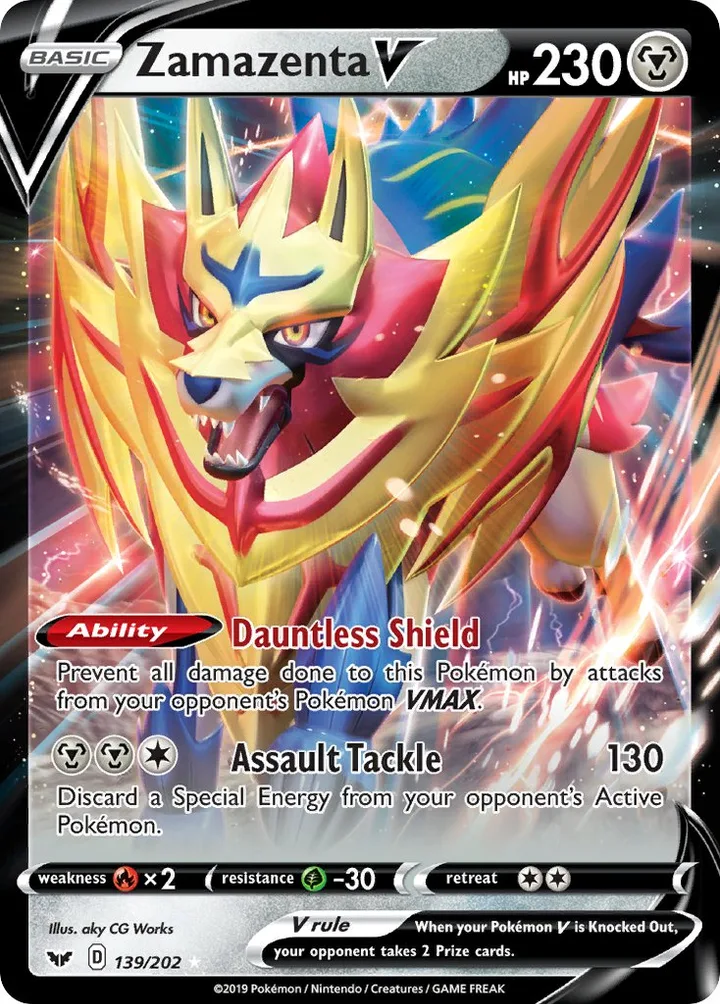 Zamazenta V, Sword & Shield 139/202