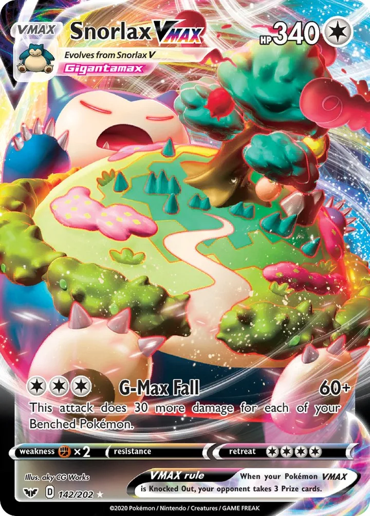 Snorlax VMAX, Sword & Shield 142/202