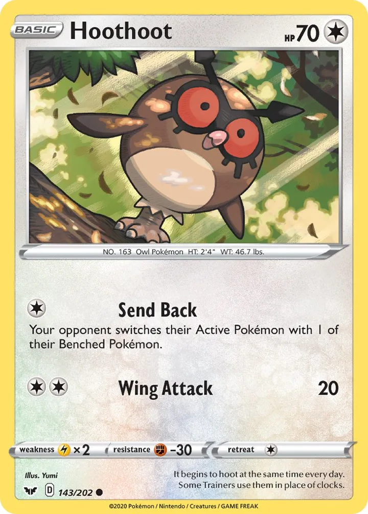 Hoothoot, Sword & Shield 143/202