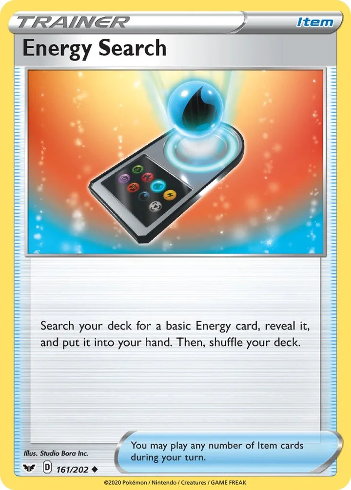 Energy Search, Sword & Shield 161/202