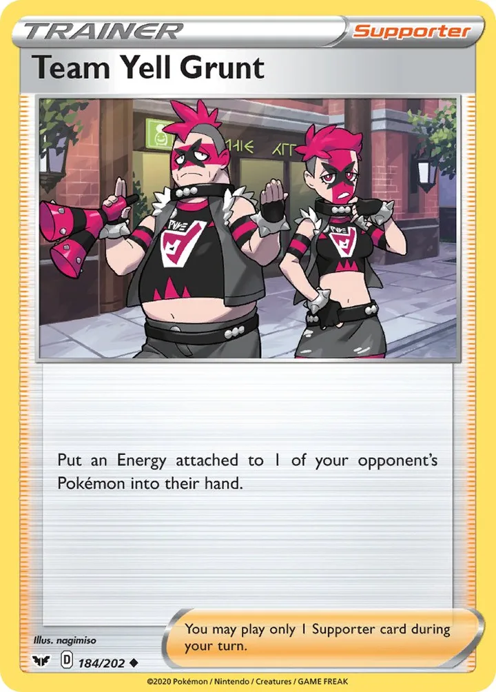 Team Yell Grunt, Sword & Shield 184/202