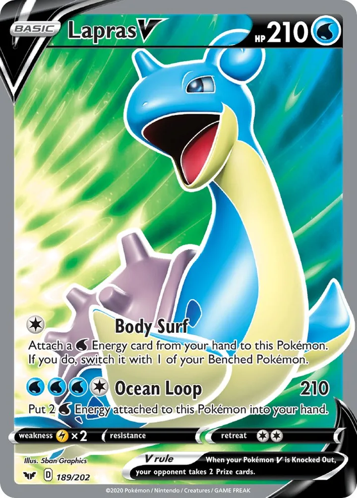 Lapras V, Sword & Shield 189/202