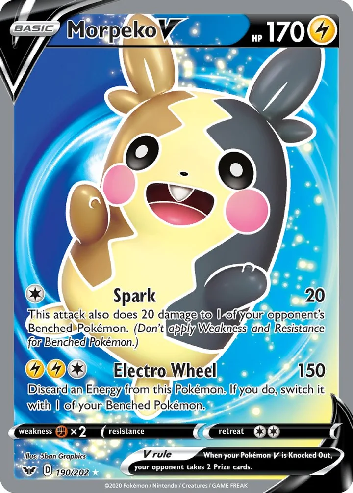 Morpeko V, Sword & Shield 190/202