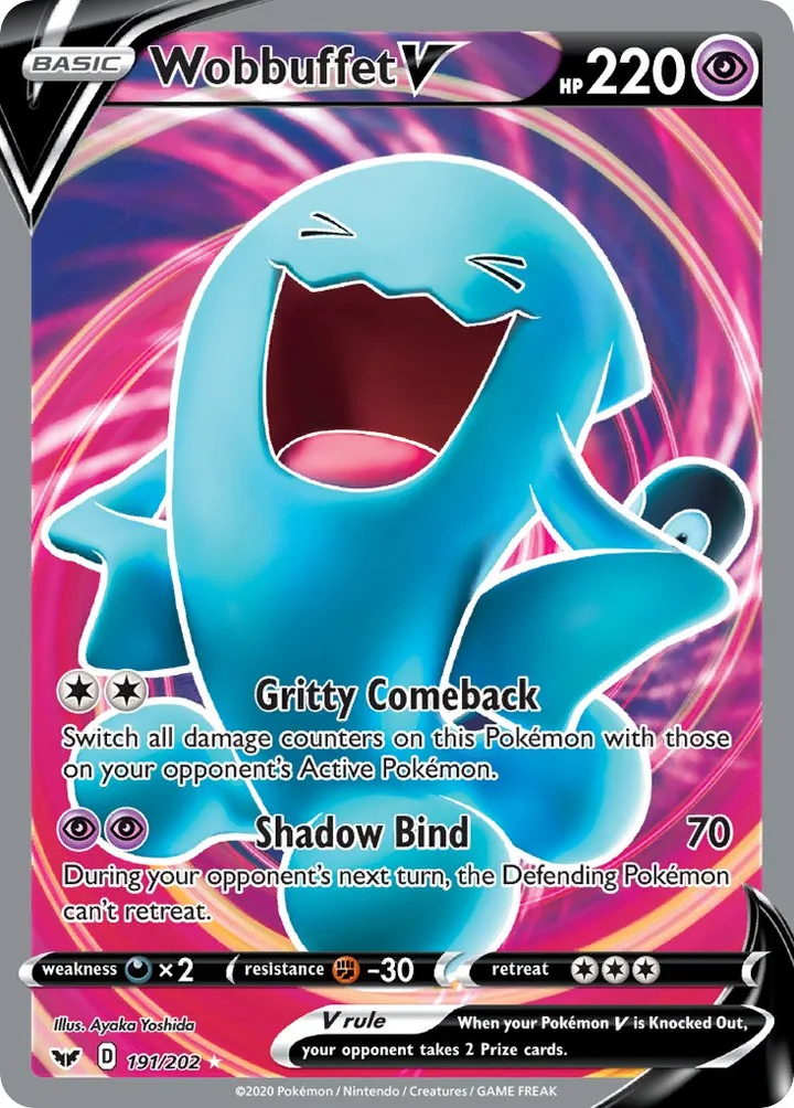 Wobbuffet V, Sword & Shield 191/202