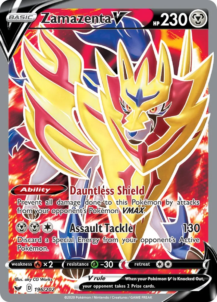 Zamazenta V, Sword & Shield 196/202
