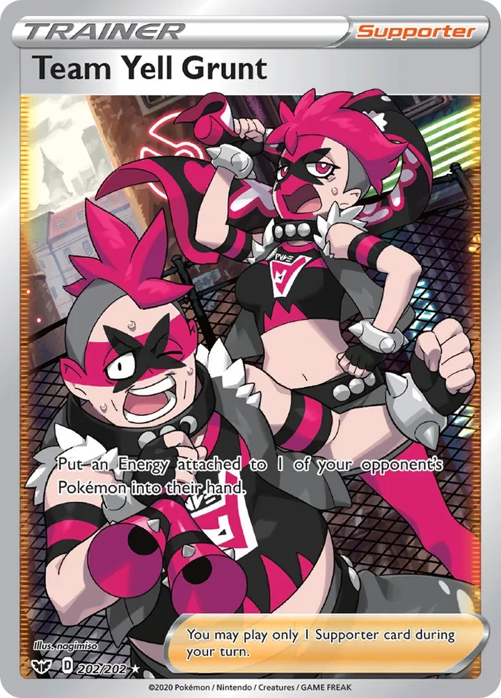 Team Yell Grunt, Sword & Shield 202/202