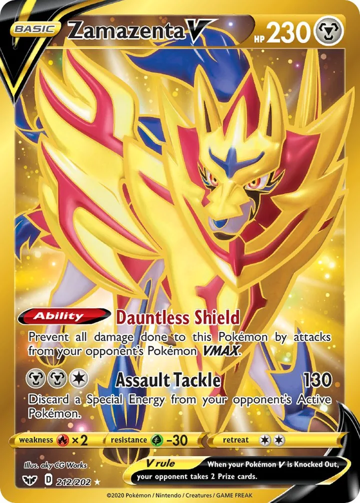 Zamazenta V, Sword & Shield 212/202