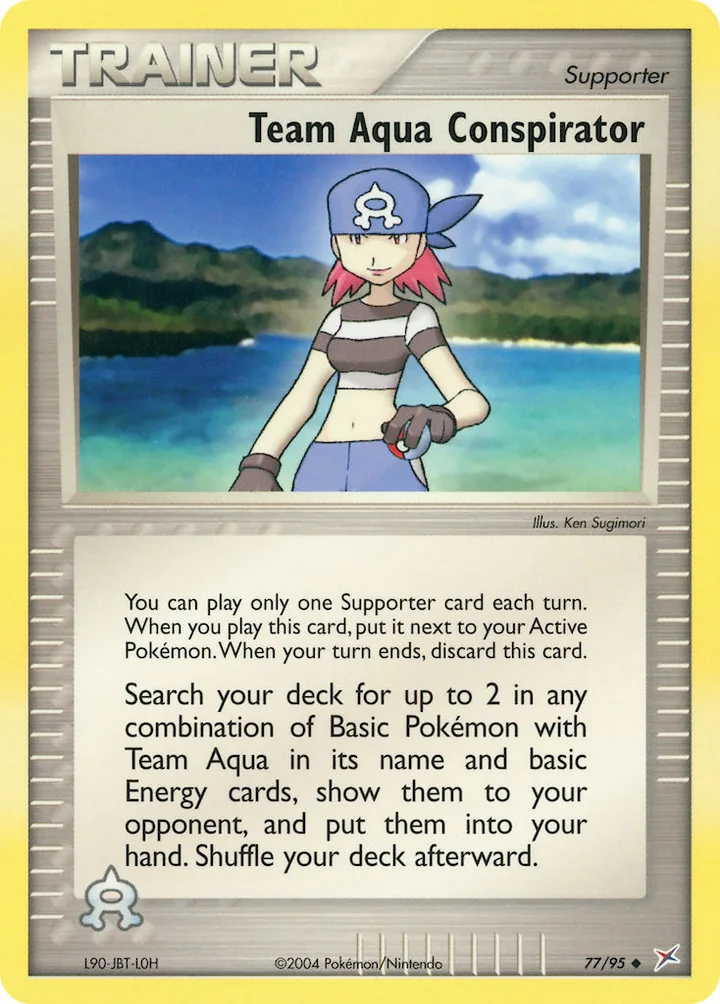 Team Aqua Conspirator, Team Magma vs Team Aqua 77/95