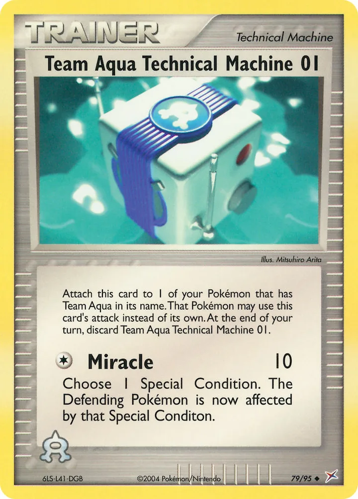 Team Aqua Technical Machine 01, Team Magma vs Team Aqua 79/95
