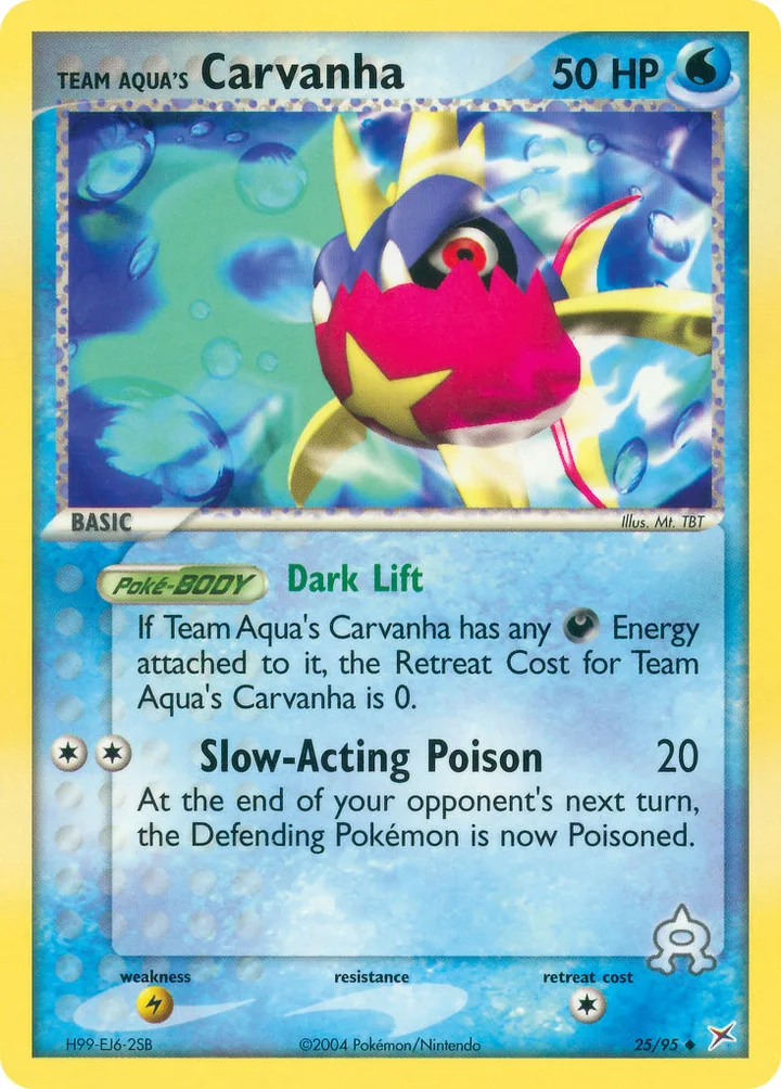 Team Aqua’s Carvanha, Team Magma vs Team Aqua 25/95