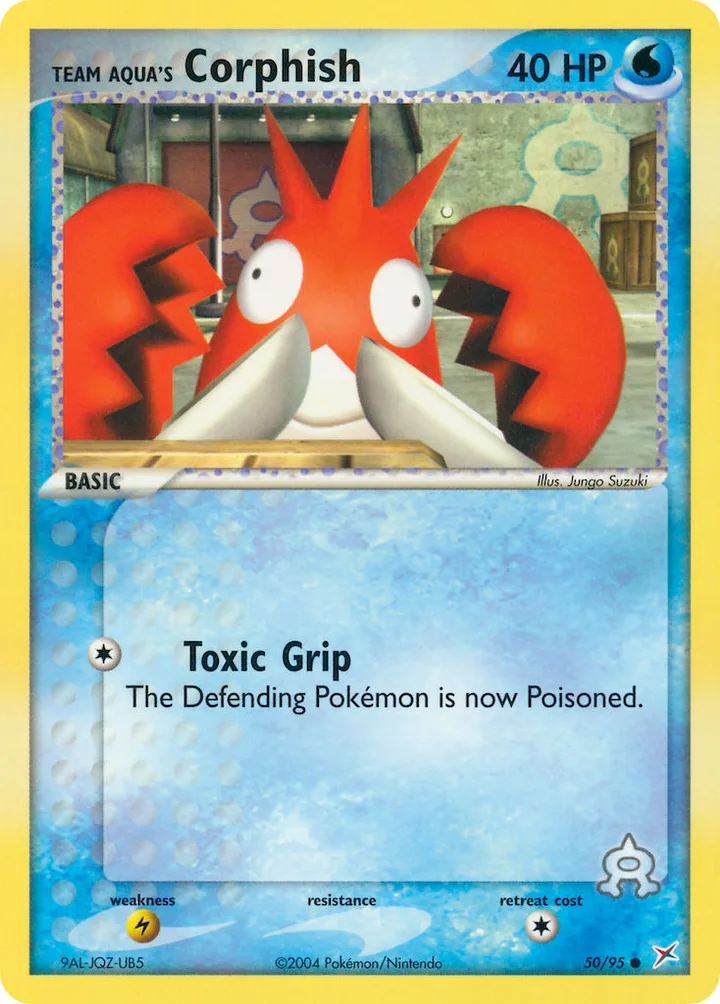 Team Aqua’s Corphish, Team Magma vs Team Aqua 50/95