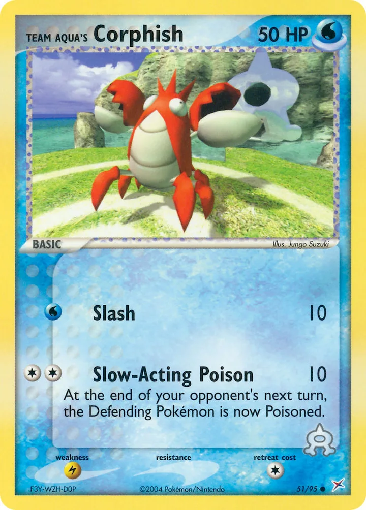 Team Aqua’s Corphish, Team Magma vs Team Aqua 51/95