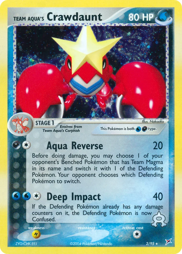 Team Aqua’s Crawdaunt, Team Magma vs Team Aqua 2/95