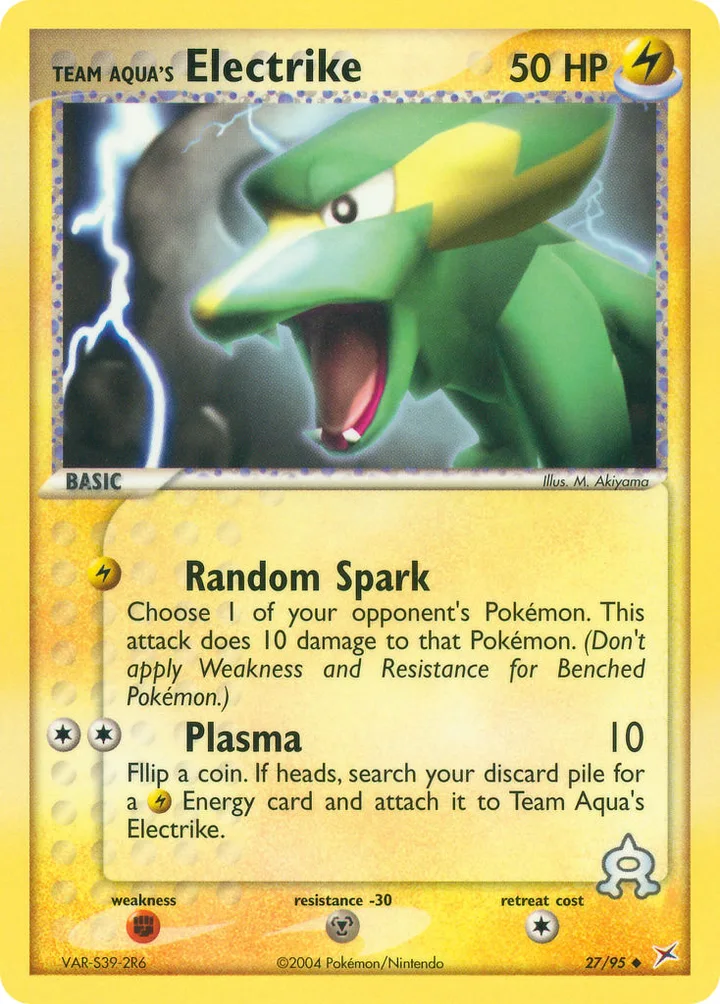 Team Aqua’s Electrike, Team Magma vs Team Aqua 27/95