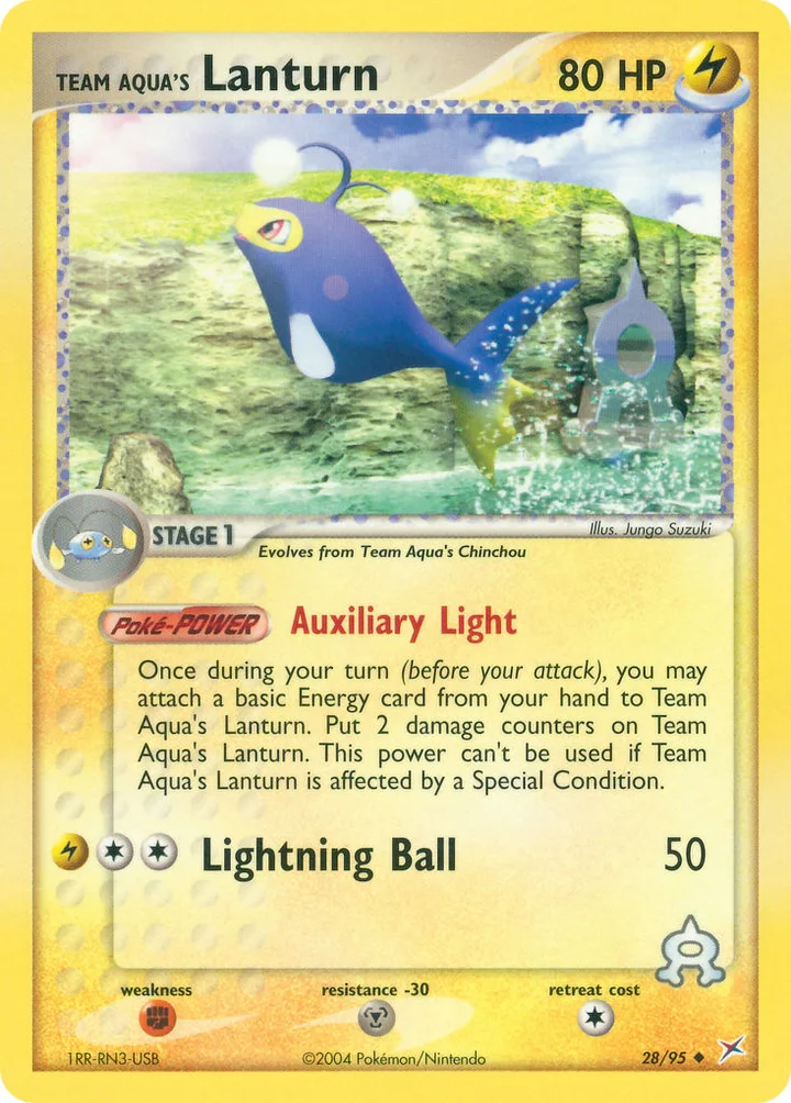 Team Aqua’s Lanturn, Team Magma vs Team Aqua 28/95