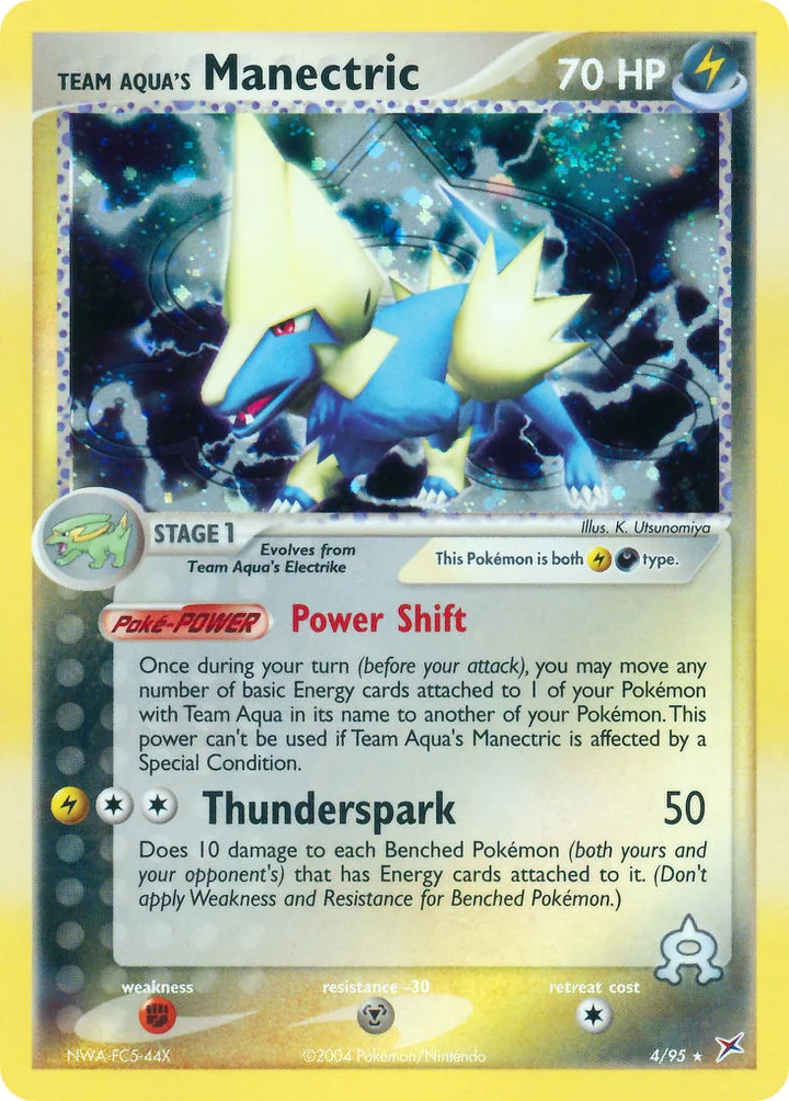 Team Aqua’s Manectric, Team Magma vs Team Aqua 4/95