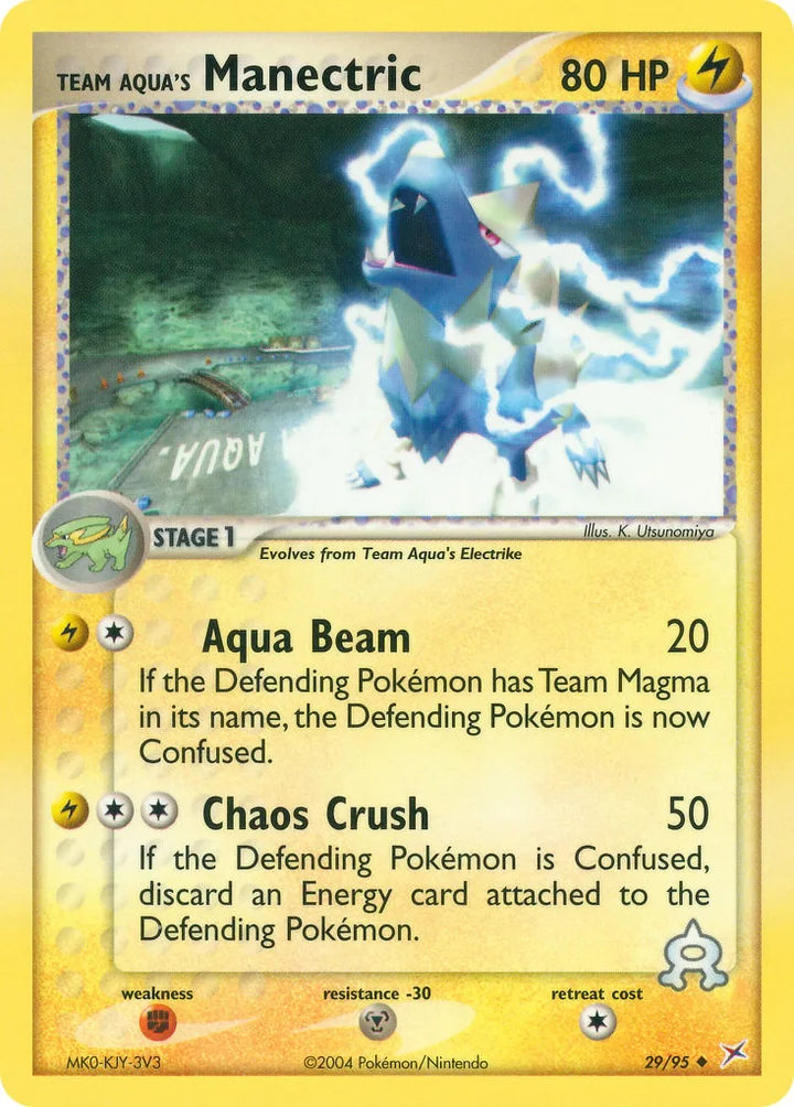 Team Aqua’s Manectric, Team Magma vs Team Aqua 29/95