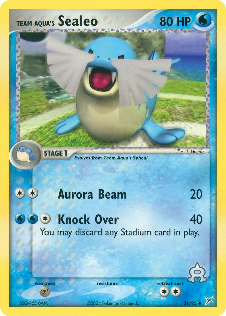 Team Aqua’s Sealeo, Team Magma vs Team Aqua 31/95