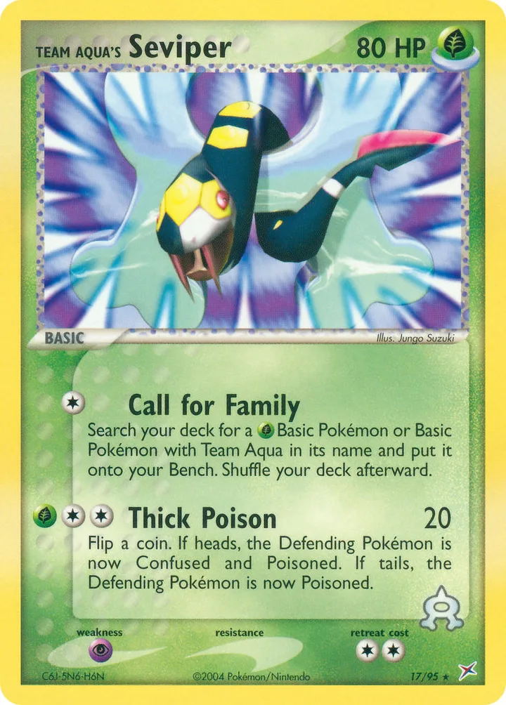 Team Aqua’s Seviper, Team Magma vs Team Aqua 17/95
