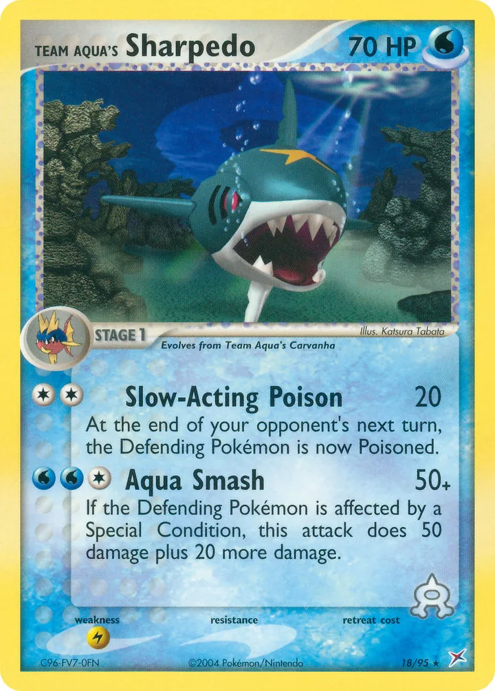 Team Aqua’s Sharpedo, Team Magma vs Team Aqua 18/95