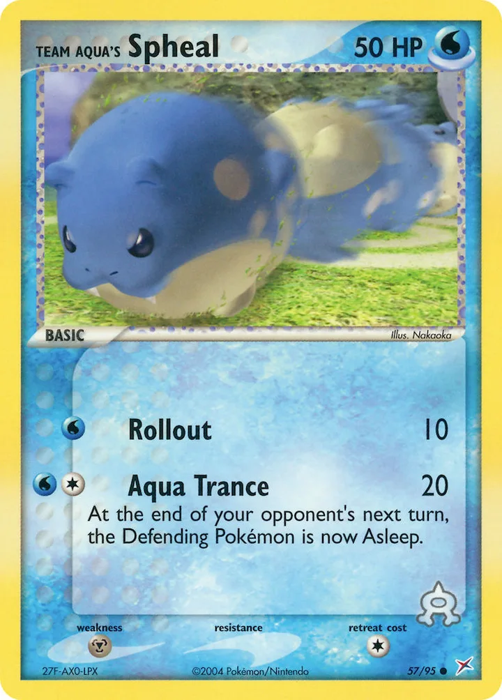 Team Aqua’s Spheal, Team Magma vs Team Aqua 57/95