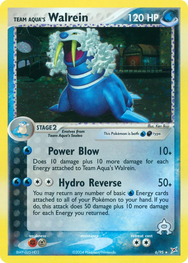 Team Aqua’s Walrein, Team Magma vs Team Aqua 6/95