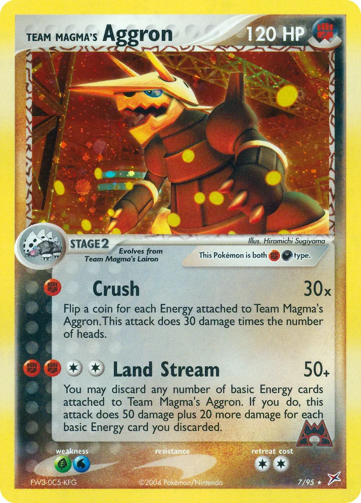Team Magma’s Aggron, Team Magma vs Team Aqua 7/95