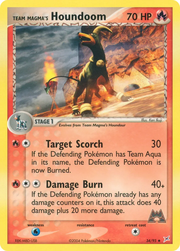 Team Magma’s Houndoom, Team Magma vs Team Aqua 34/95