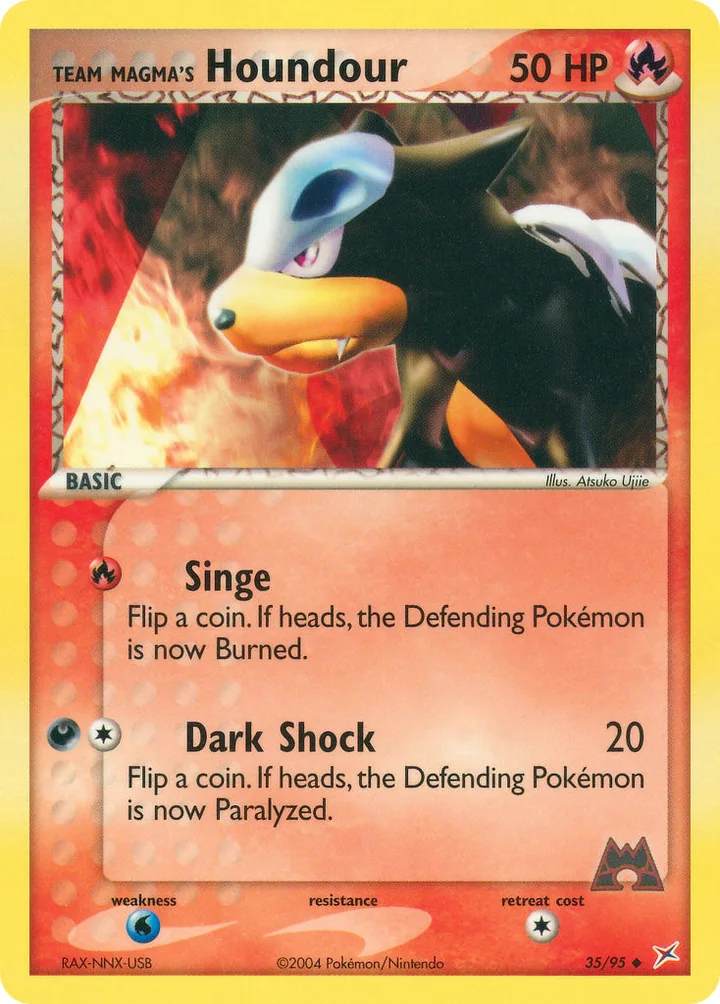 Team Magma’s Houndour, Team Magma vs Team Aqua 35/95