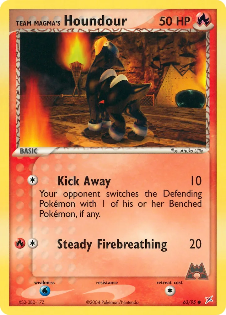 Team Magma’s Houndour, Team Magma vs Team Aqua 63/95