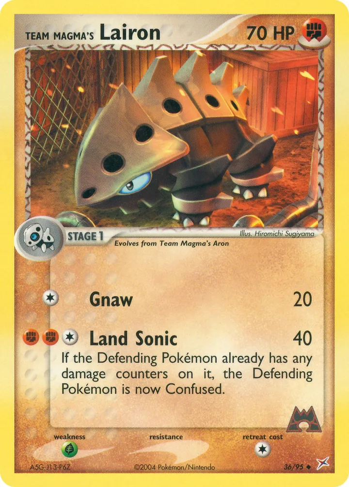 Team Magma’s Lairon, Team Magma vs Team Aqua 36/95