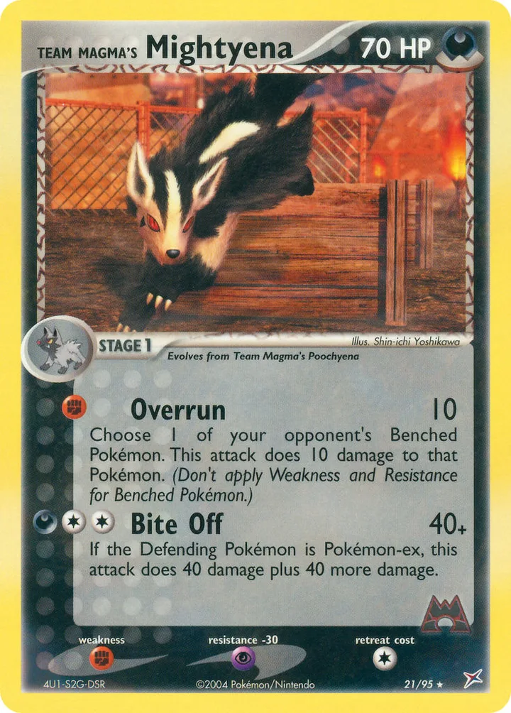 Team Magma’s Mightyena, Team Magma vs Team Aqua 21/95
