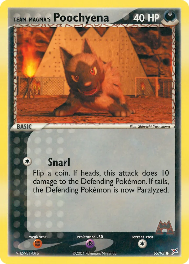 Team Magma’s Poochyena, Team Magma vs Team Aqua 65/95