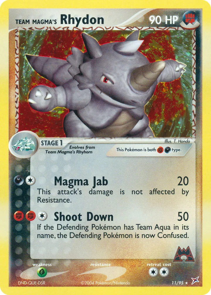 Team Magma’s Rhydon, Team Magma vs Team Aqua 11/95