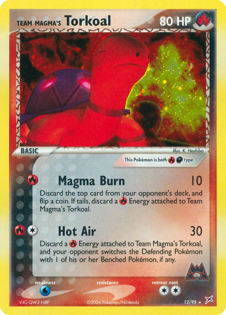 Team Magma’s Torkoal, Team Magma vs Team Aqua 12/95
