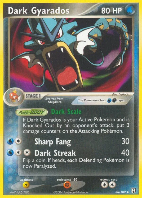 Dark Gyarados, Team Rocket Returns 36/109