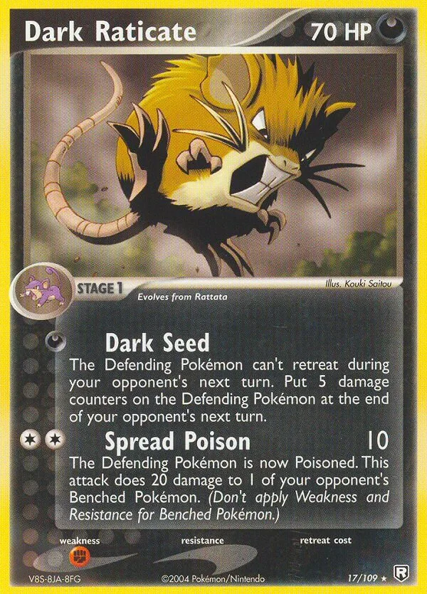 Dark Raticate, Team Rocket Returns 17/109