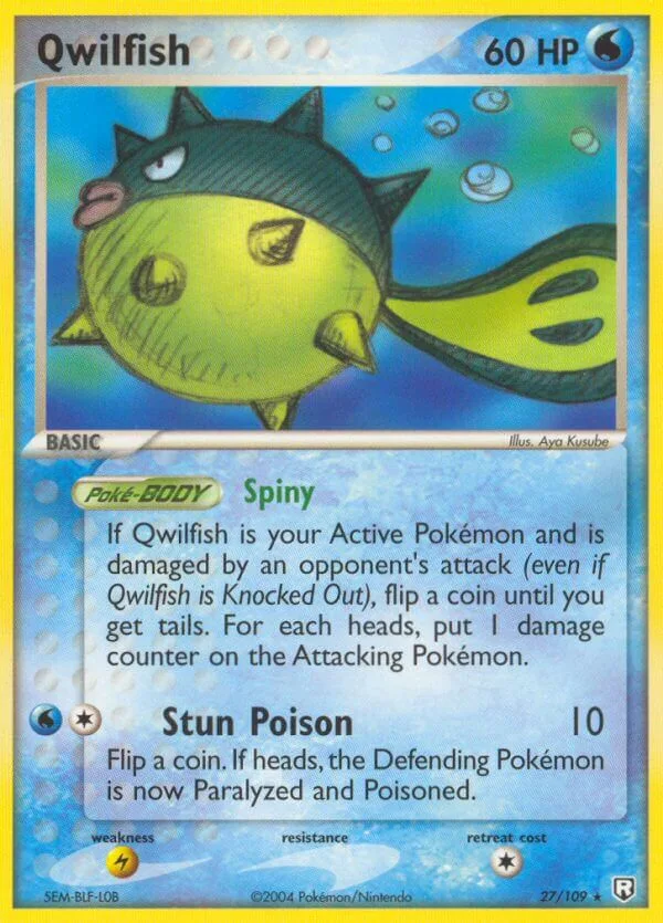 Qwilfish, Team Rocket Returns 27/109
