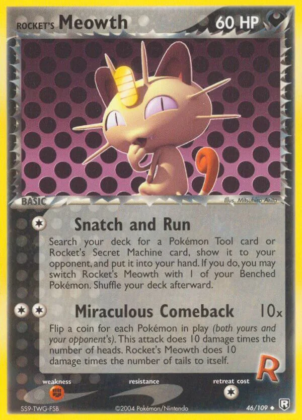 Rocket’s Meowth, Team Rocket Returns 46/109